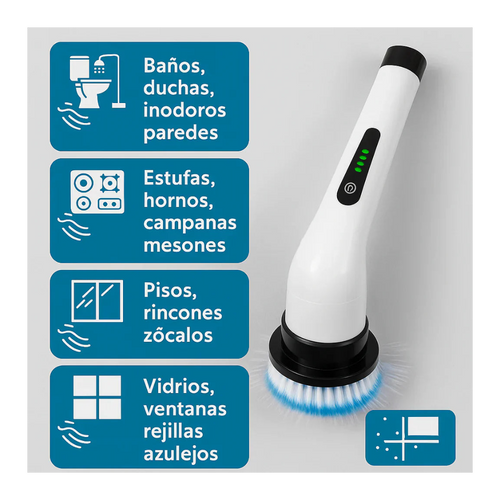Cepillo de Limpieza Inalámbrico 9 em 1