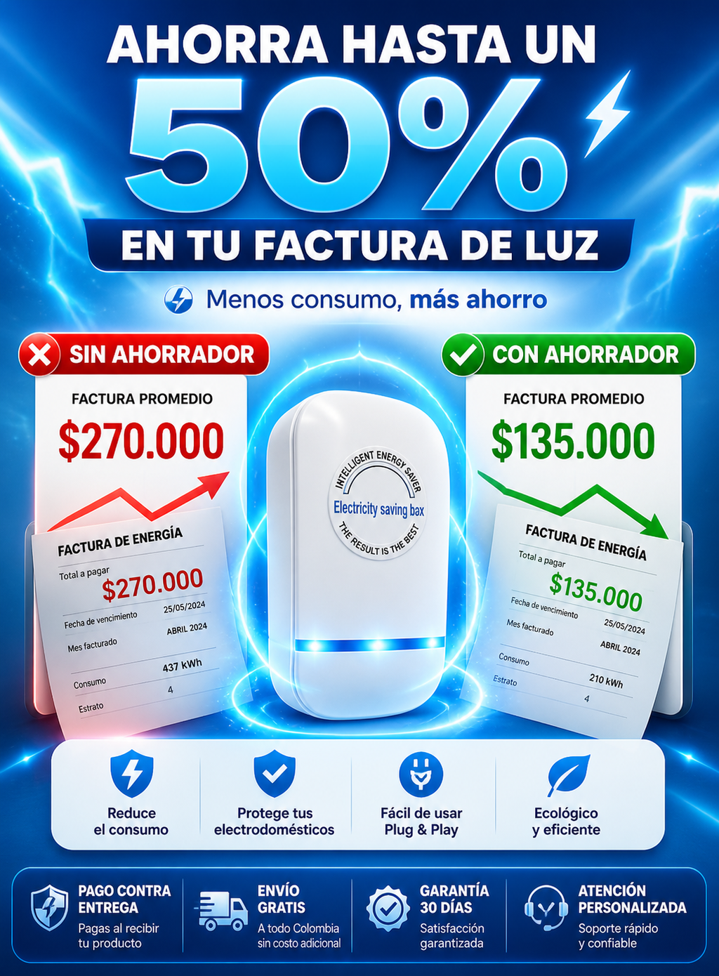 ⚡ AHORRA-LUZ™ — REDUCE EL CONSUMO Y PAGA MENOS LUZ