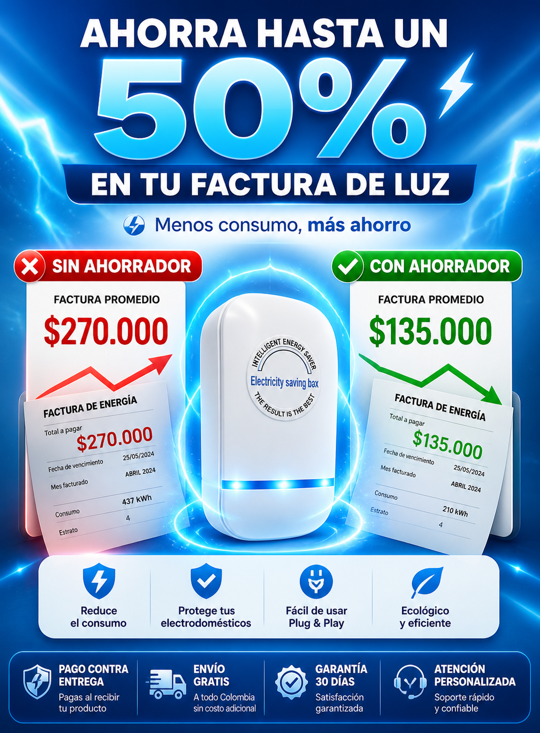 ⚡ AHORRA-LUZ™ — REDUCE EL CONSUMO Y PAGA MENOS LUZ